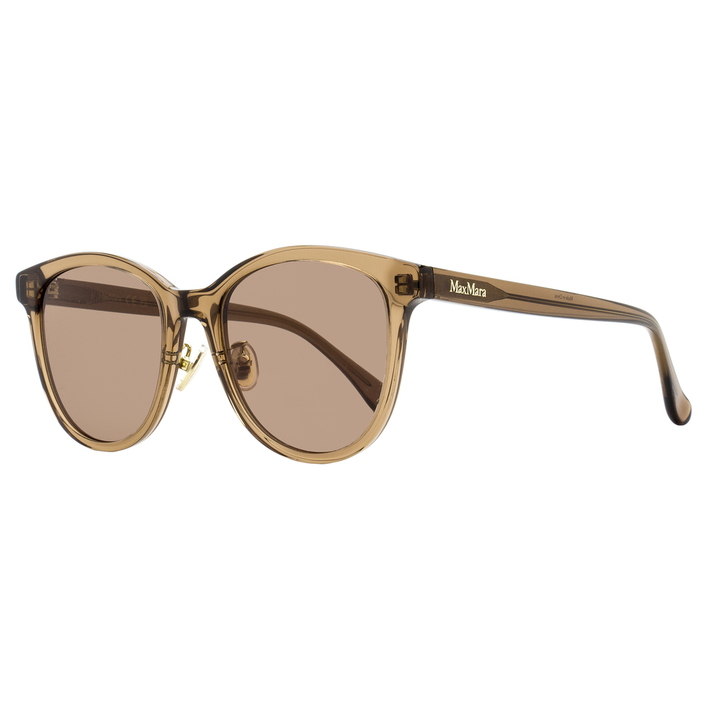 Max Mara Pantos Alt Fit Sunglasses MM0107-K 45E Transparent Brown 55mm